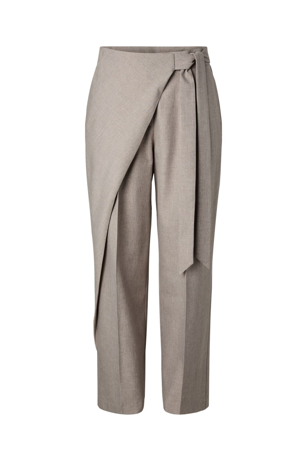 YAS - Yasmalino Wrap Pant - 5167120 Medium Grey Melange