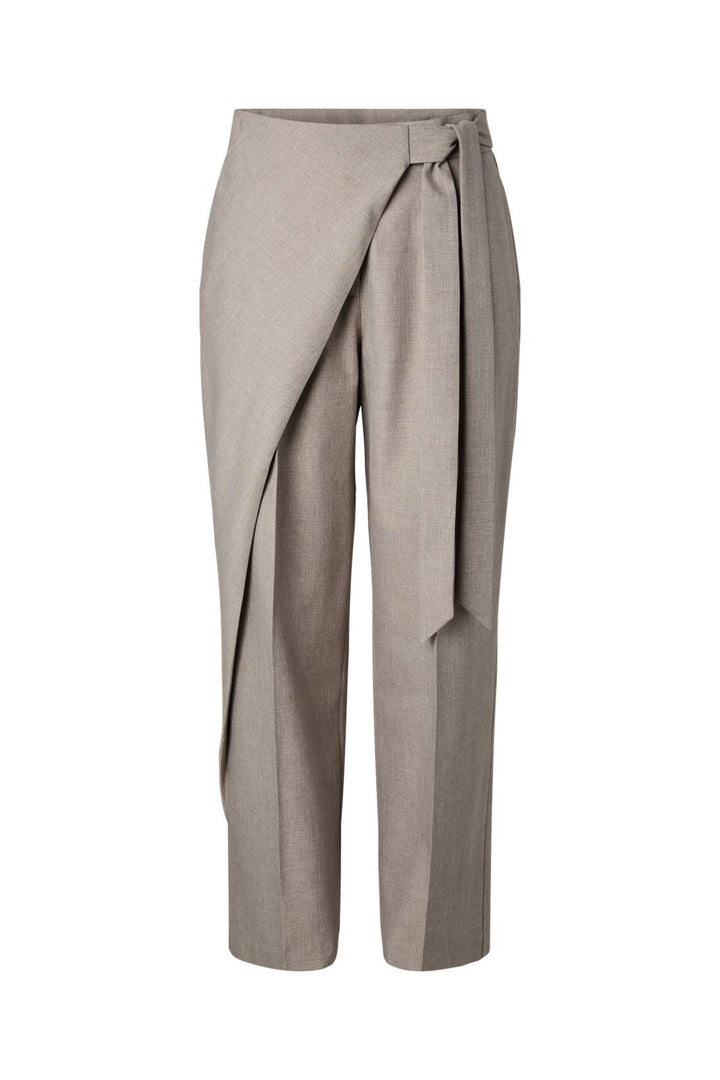 YAS - Yasmalino Wrap Pant - 5167120 Medium Grey Melange