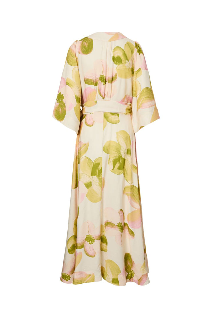 YAS - Yasmarga 3/4 Wrap Long Dress - 4966646 Pristine Marga Aop