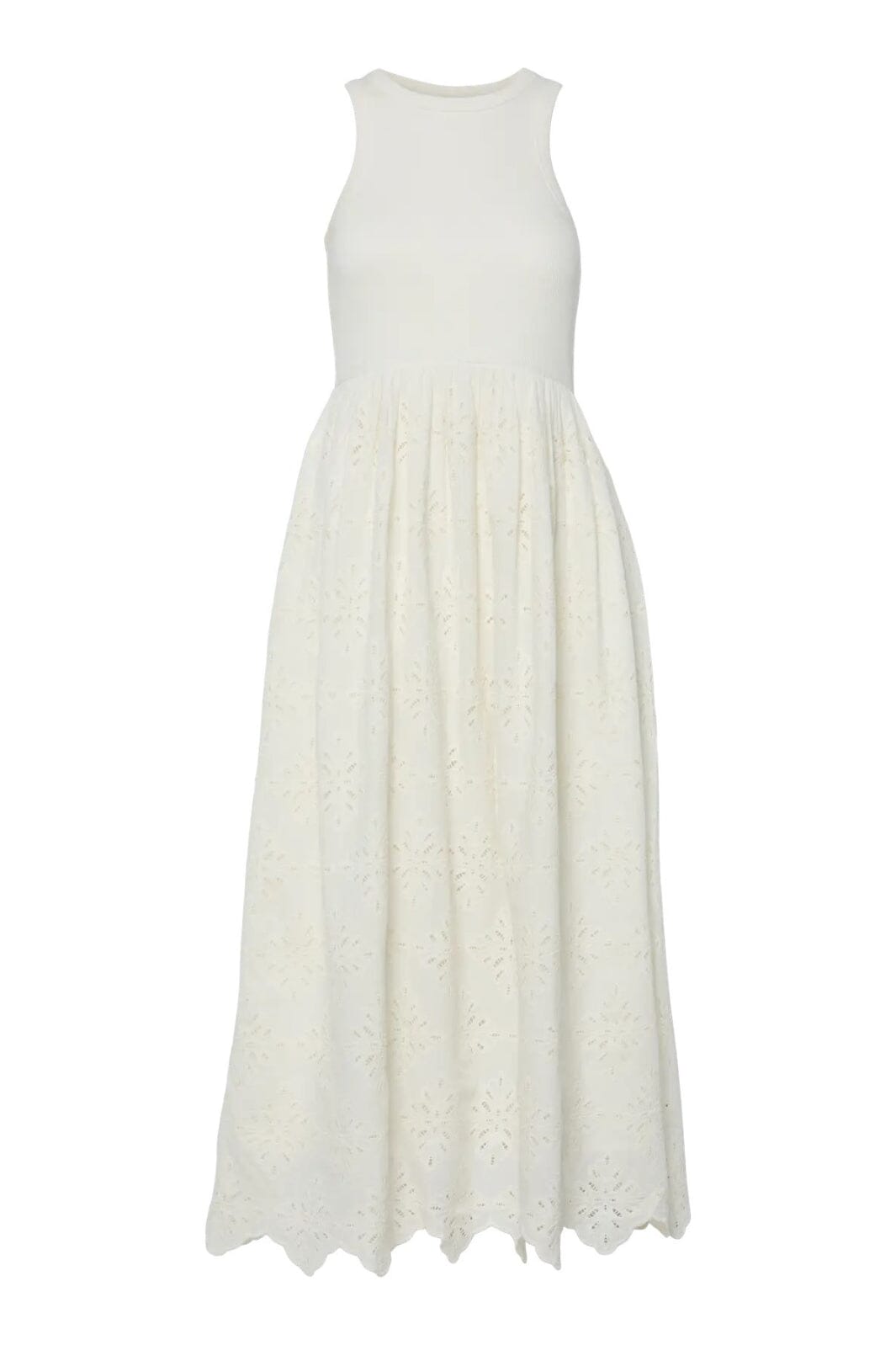 Y.A.S - Yasmiri Sl Long Embroidery Dress - 4849135 Star White