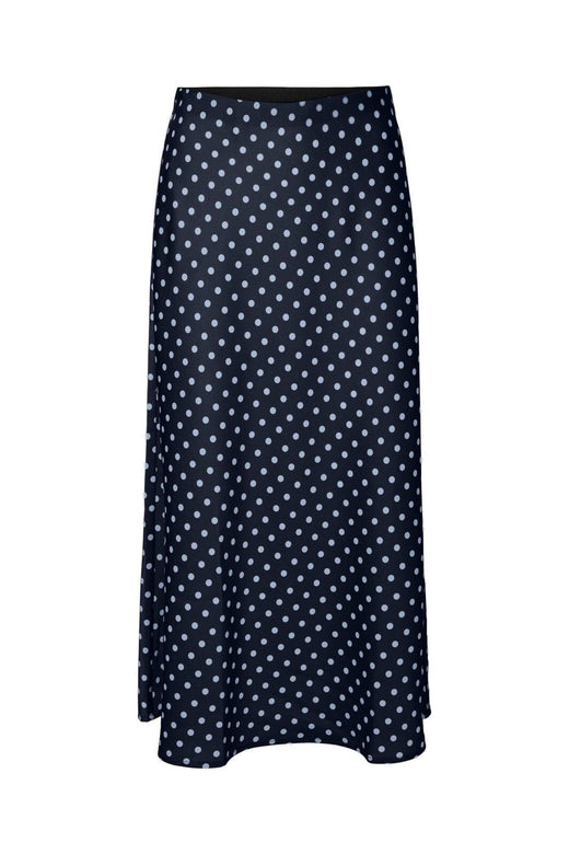 Y.A.S - Yaspella Midi Skirt - 5084718 Navy Blazer Powder Blue Dots