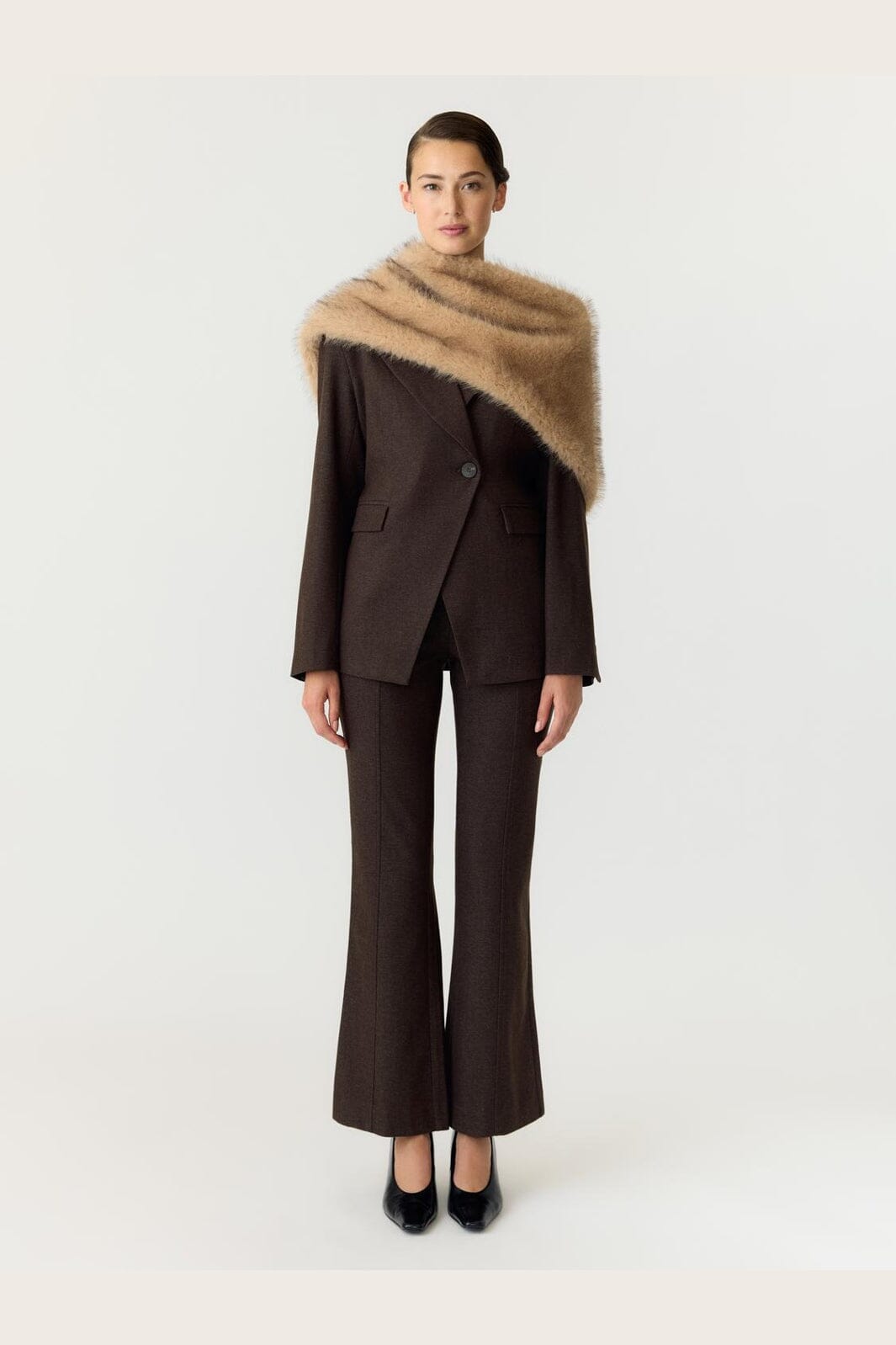 YAS - Yasposhu Ls Blazer - 5138185 Major Brown