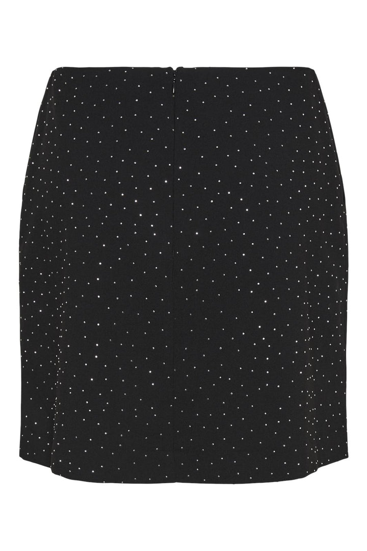 Y.A.S - Yasrhine Short Skirt - 4559813 Black Rhinestones