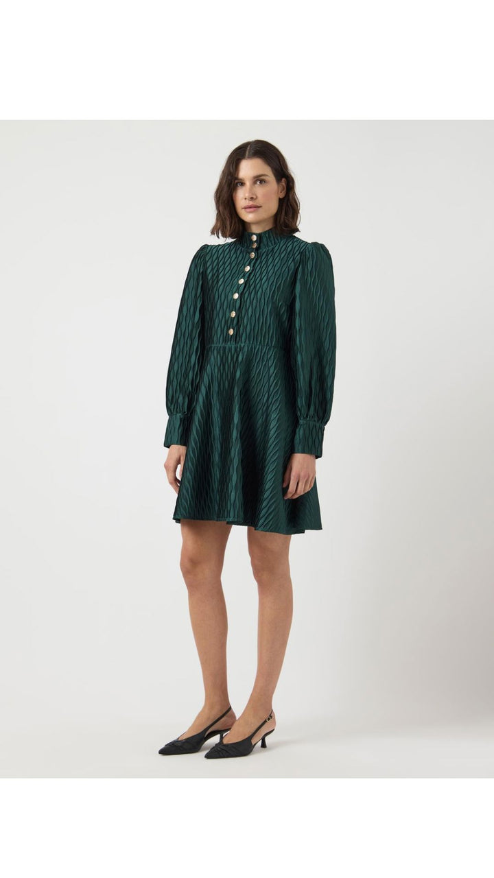Y.A.S - Yasripple Ls Dress - 4841719 Ponderosa Pine Kjoler 