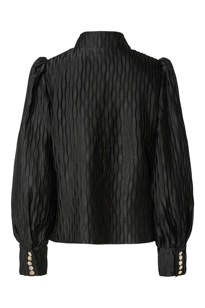Y.A.S - Yasripple Ls Shirt - 4608468 Black