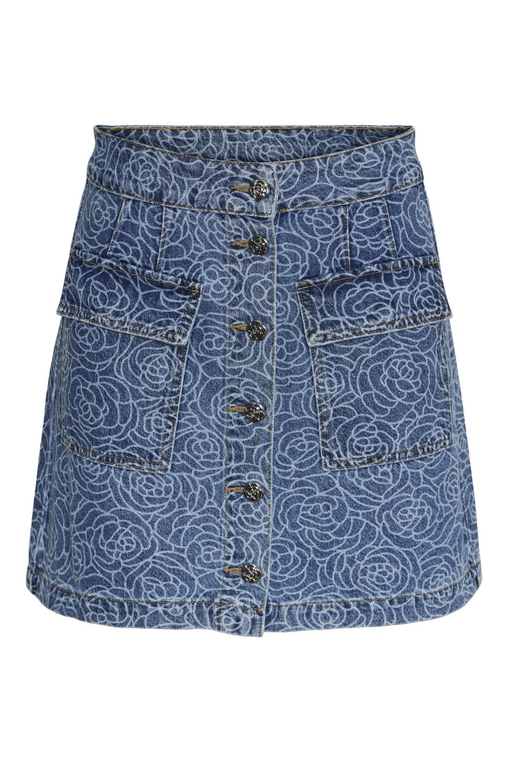 Y.A.S - Yasrosalyn Mini Skirt - 4458881 Medium Blue Denim Rosalyn