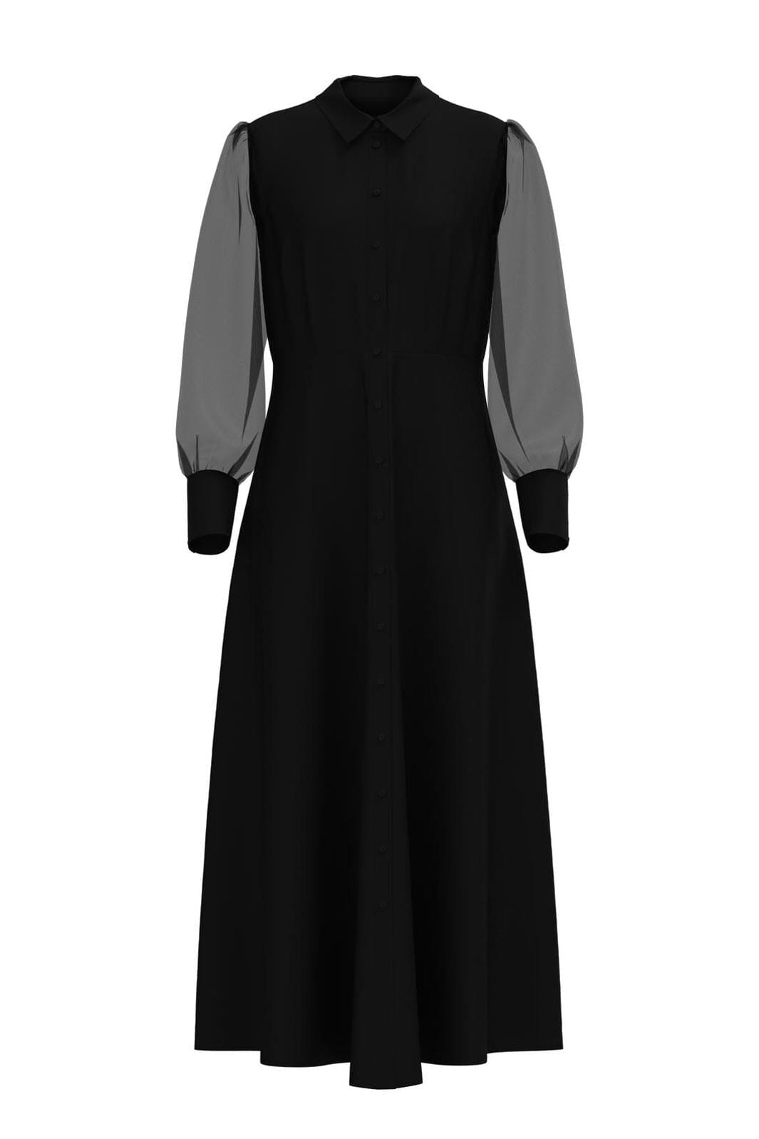 Y.A.S - Yassavanna Long Organza Dress - 4564562 Black