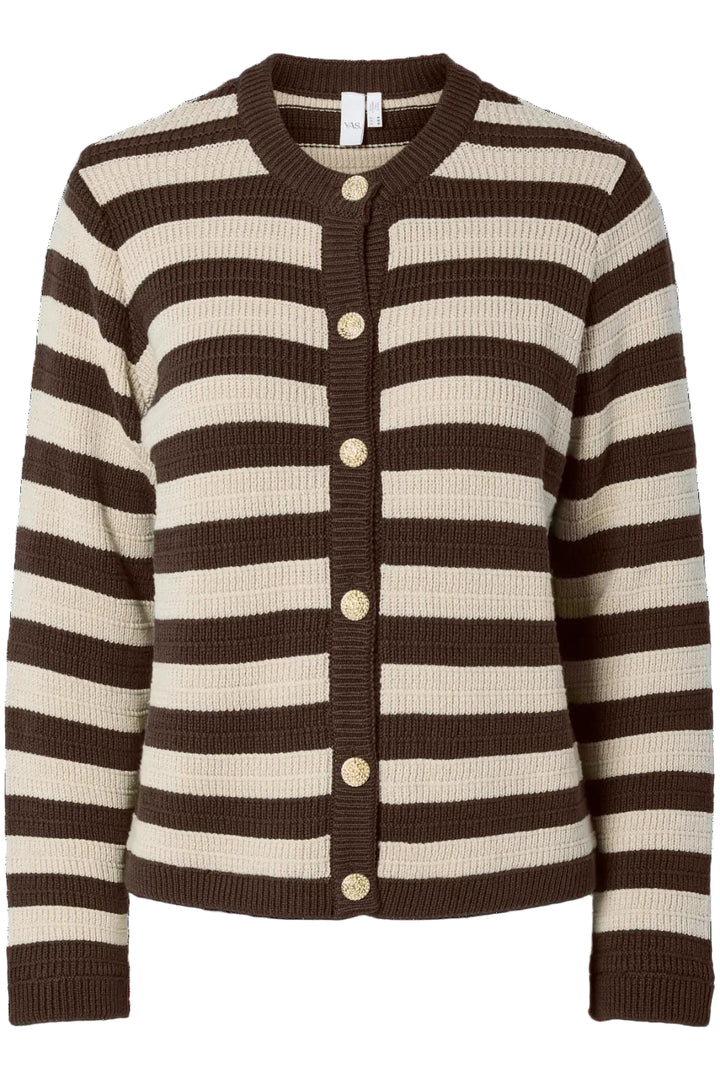 Y.A.S - Yassironi Ls Knit Cardigan - 4961531 Chocolate Brown Cardigans 