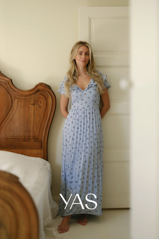 YAS - Yassvea Ss Ankle Dress - 5139743 Skyway Svea Print Kjoler 