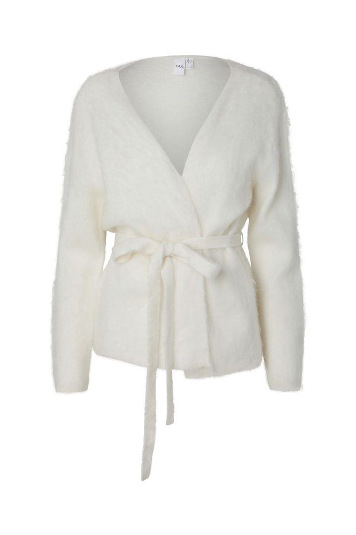 YAS - Yastilde Ls Belt Knit Cardigan - 5137941 Star White