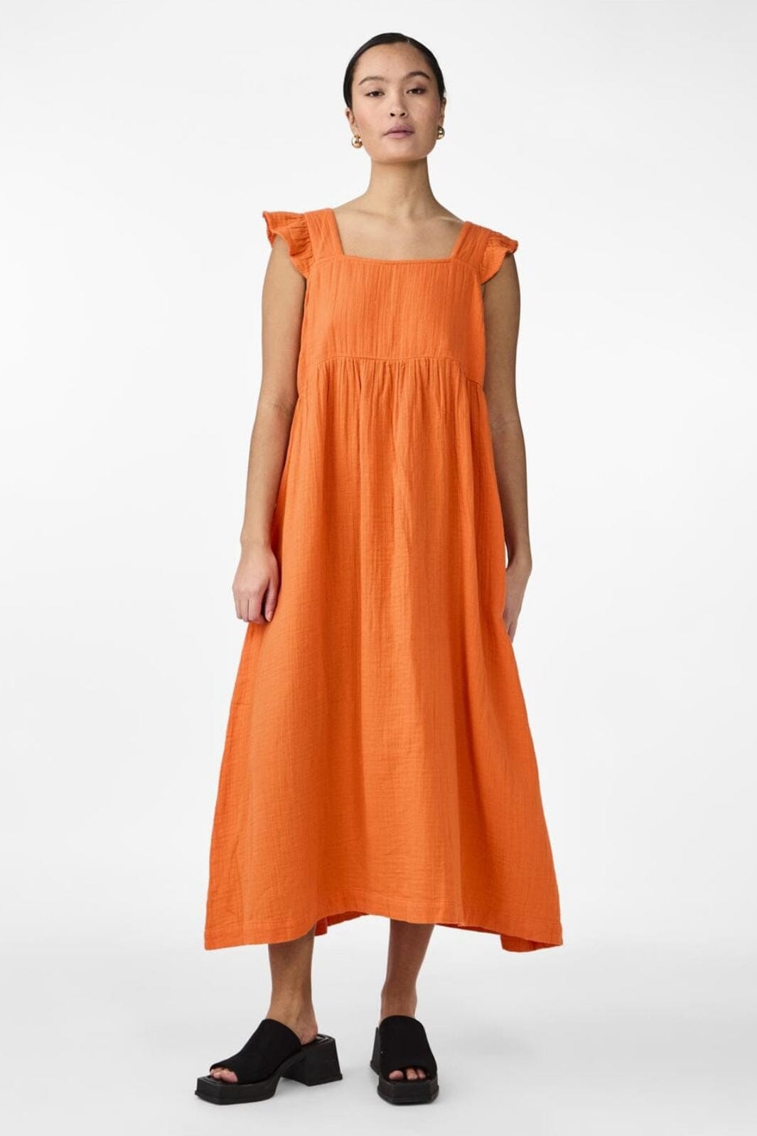 Y.A.S - Yasvimola Sl Long Dress - 4514607 Vermillion Orange Kjoler 