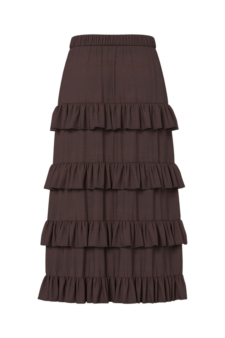 YAS - Yaswima Ankle Skirt - 5018261 Coffee Bean