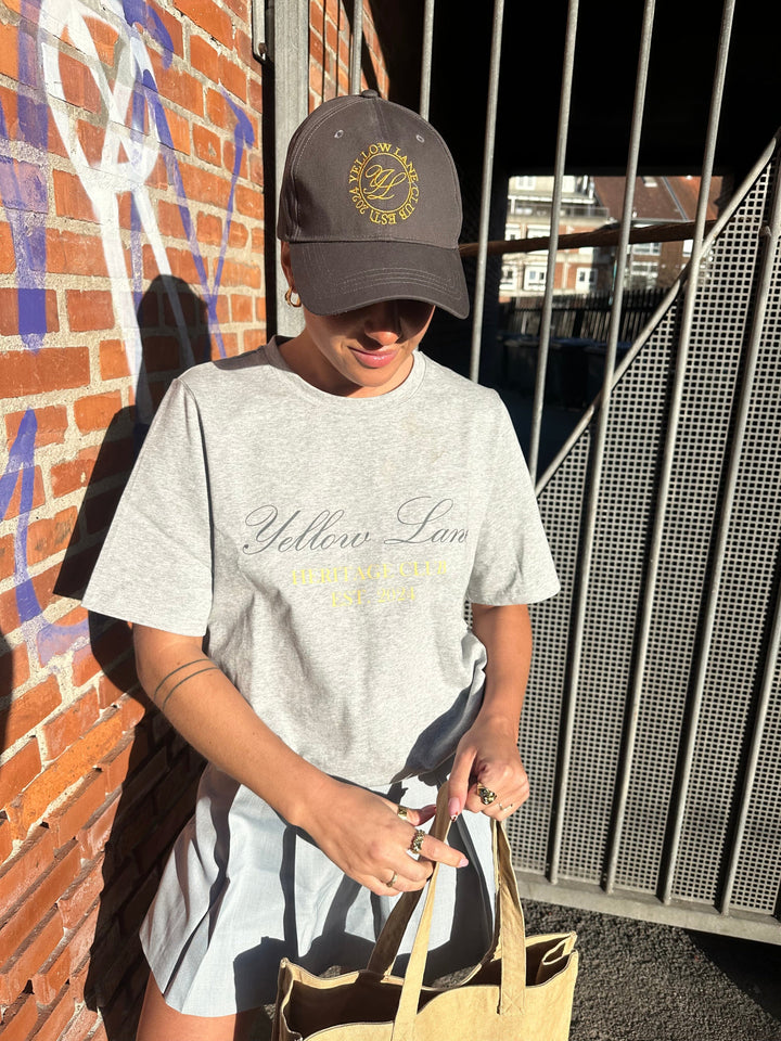 Yellow Lane - Heritage Cap 165328 - 132 - Antracit Kasketter 