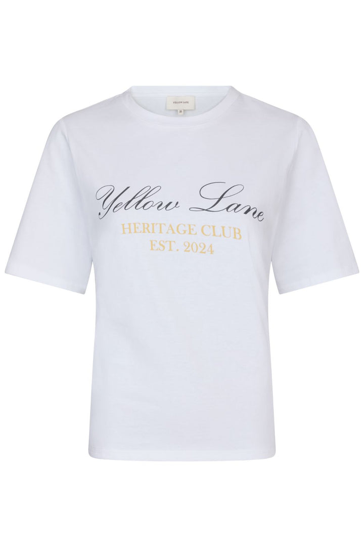 Yellow Lane - Varsity Tee 165589 - 121 - Off White T-shirts 