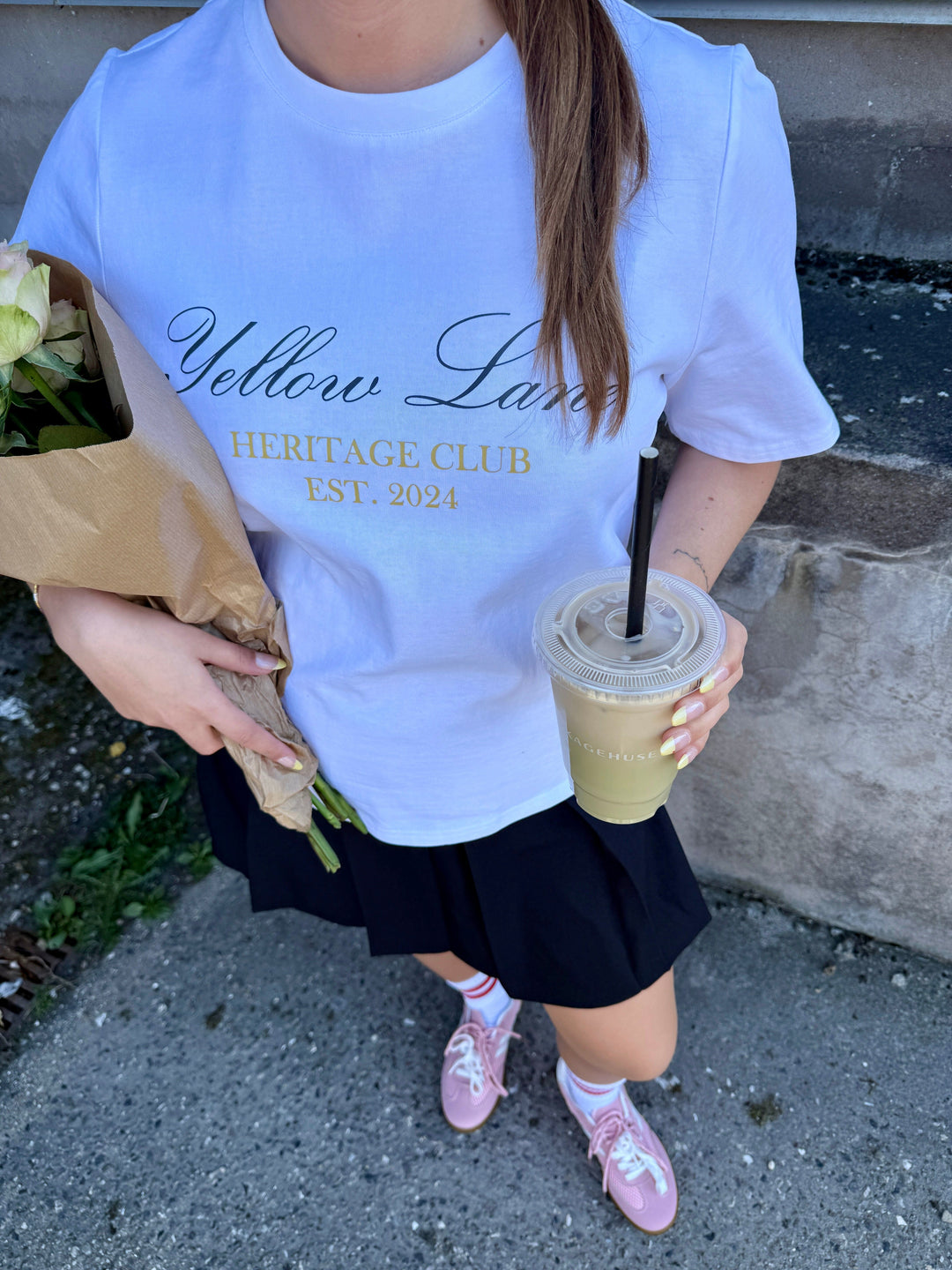 Yellow Lane - Varsity Tee 165589 - 121 - Off White T-shirts 