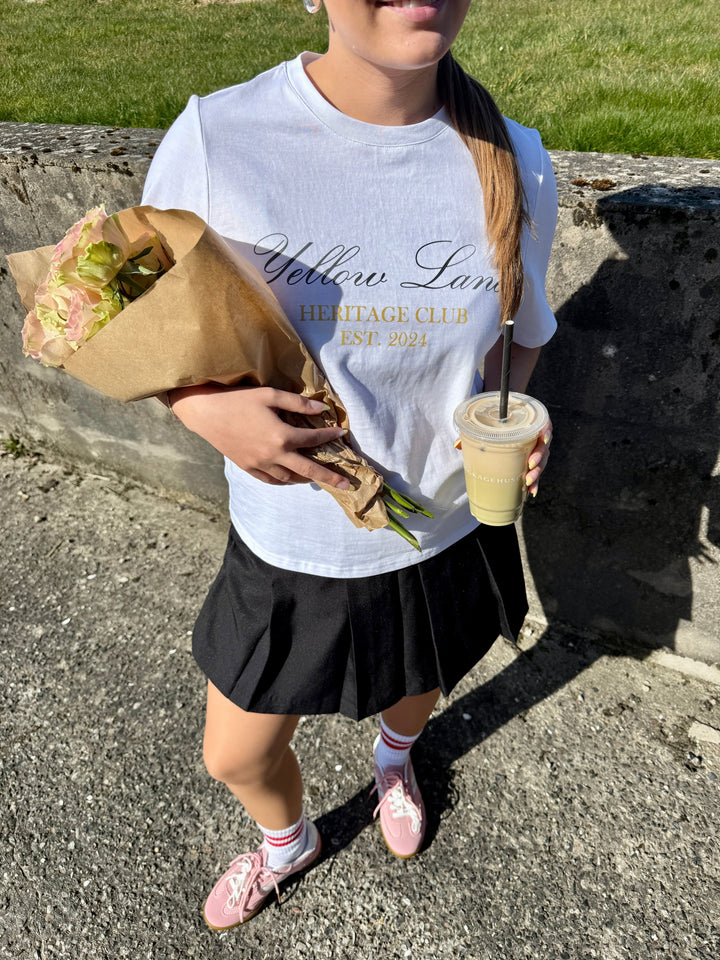 Yellow Lane - Varsity Tee 165589 - 121 - Off White T-shirts 