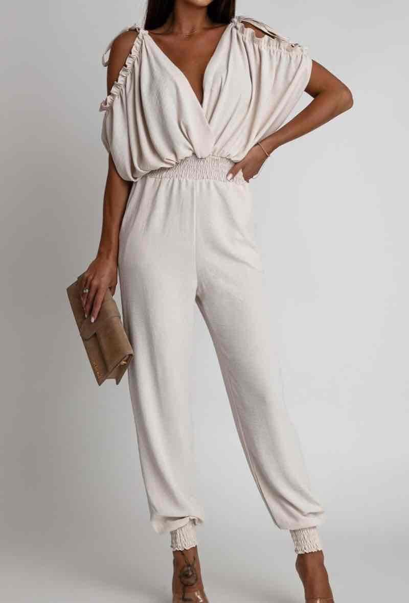 A-bee - Jumpsuit 2151 - Beige Buksedragter 