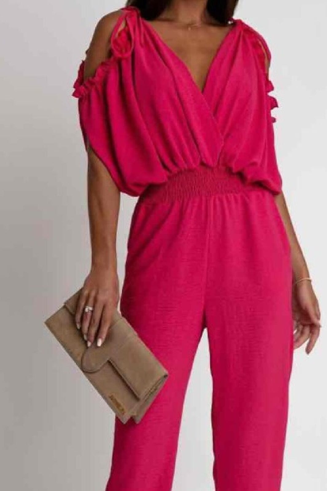 A-bee -Jumpsuit 2151 - Fucshia Buksedragter 