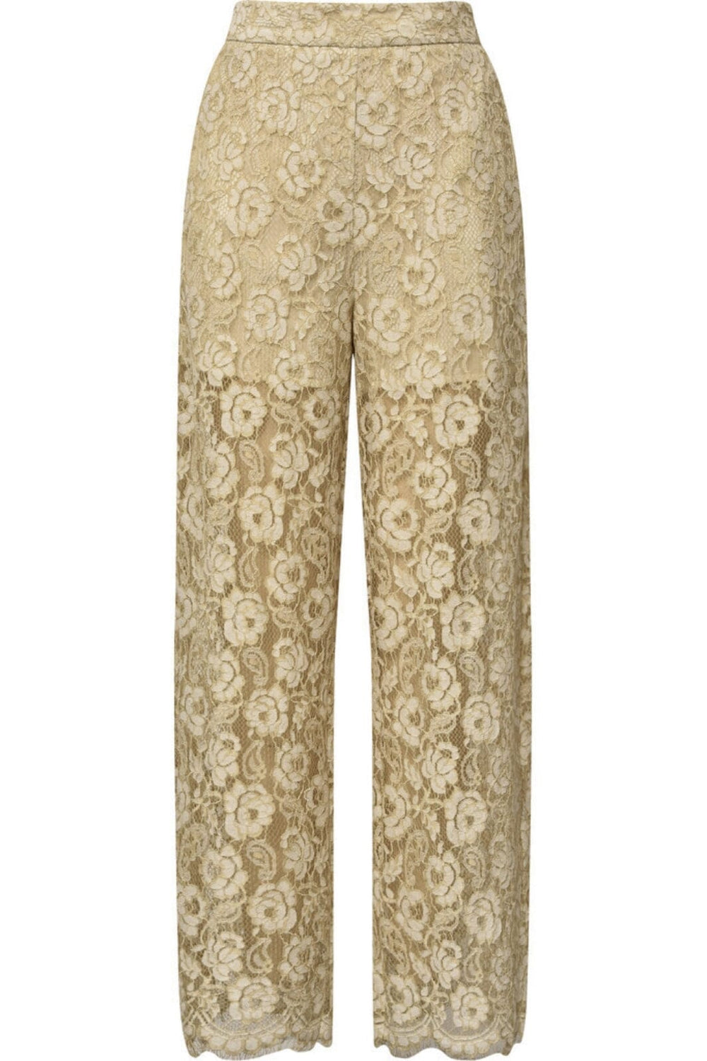 A-VIEW - Alaia Lace Pants - 004 Sand Bukser 