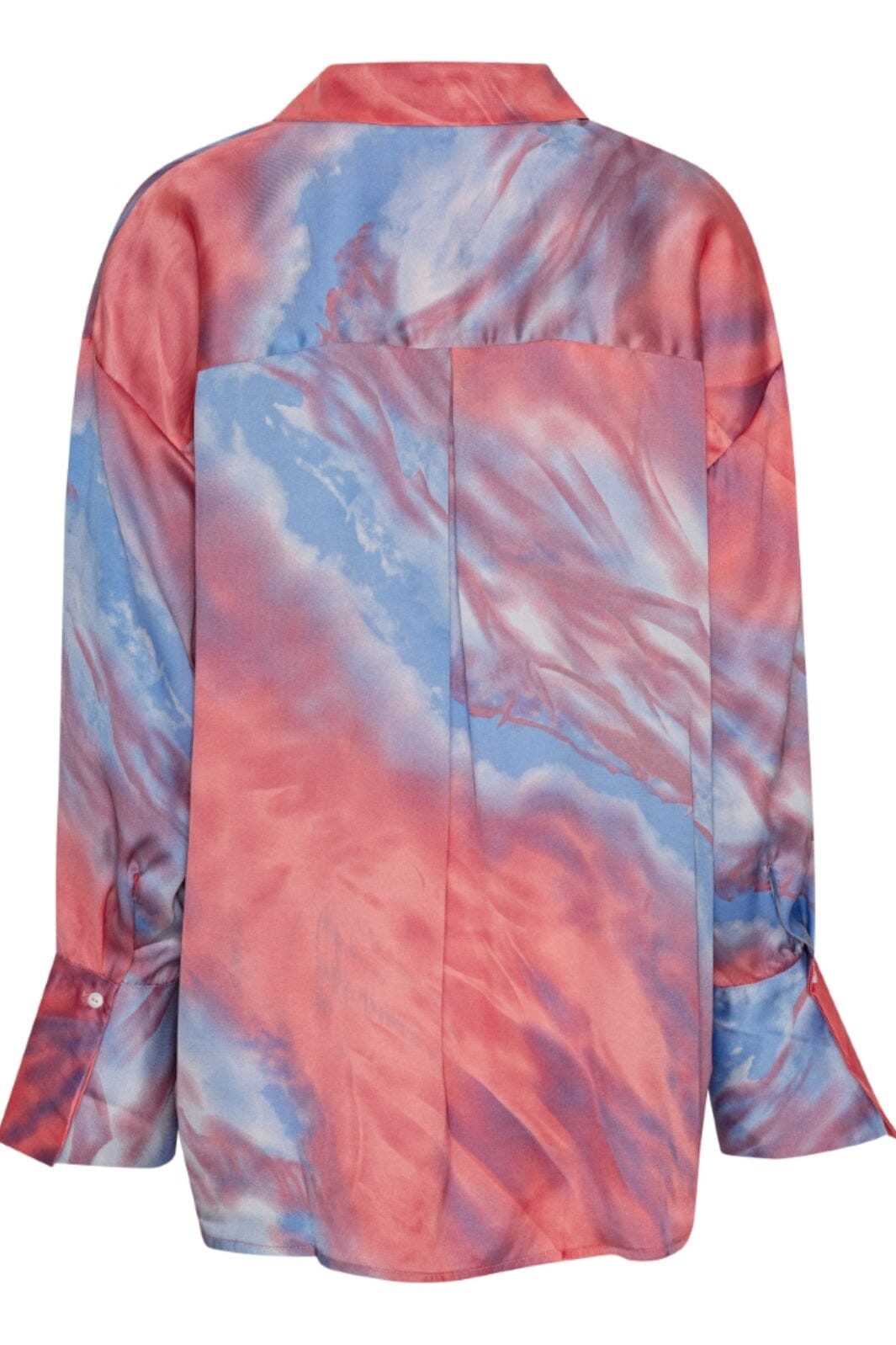 A-View - Carina Shirt - 256 Coral/Blue Skjorter 