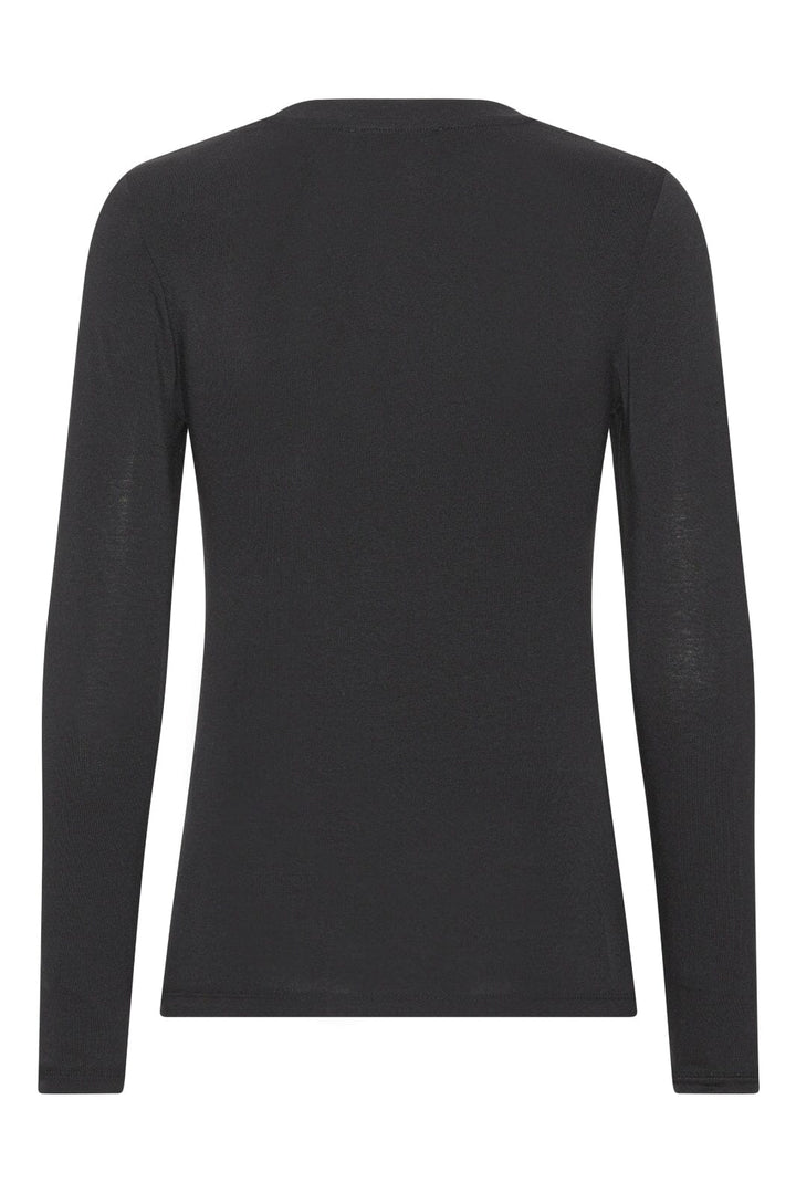 A-VIEW - Stabil Top L/S - 999 Black Bluser 