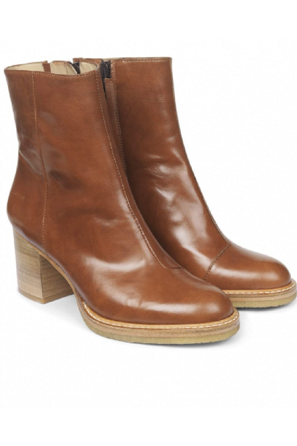 Angulus - Block heel boot with zipper - 8691 Støvletter 