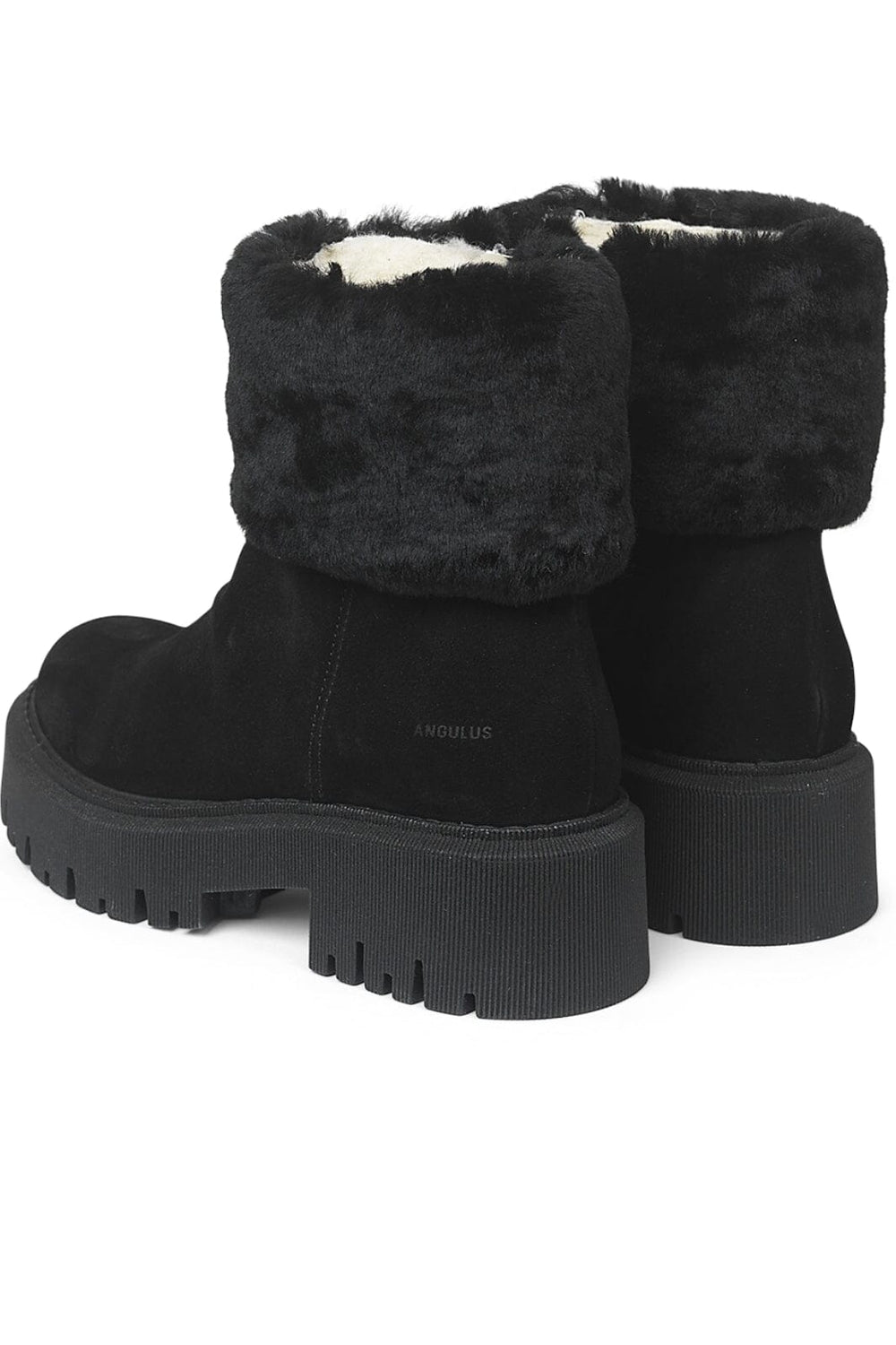 Angulus - Boot with wool lining - 1163/2014 Black/BLack Lamb Wool Vinterstøvler 