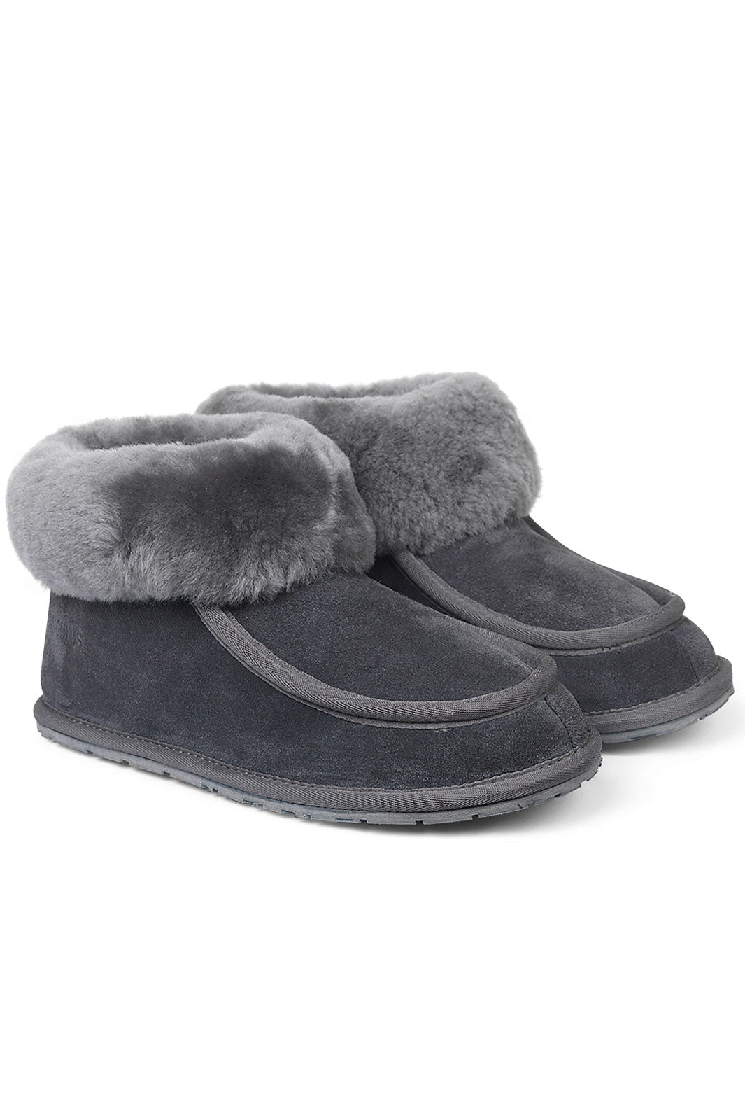 Angulus - Hjemmesko 1056 - 0038 Grey Lambswool Hjemmesko & sutsko 