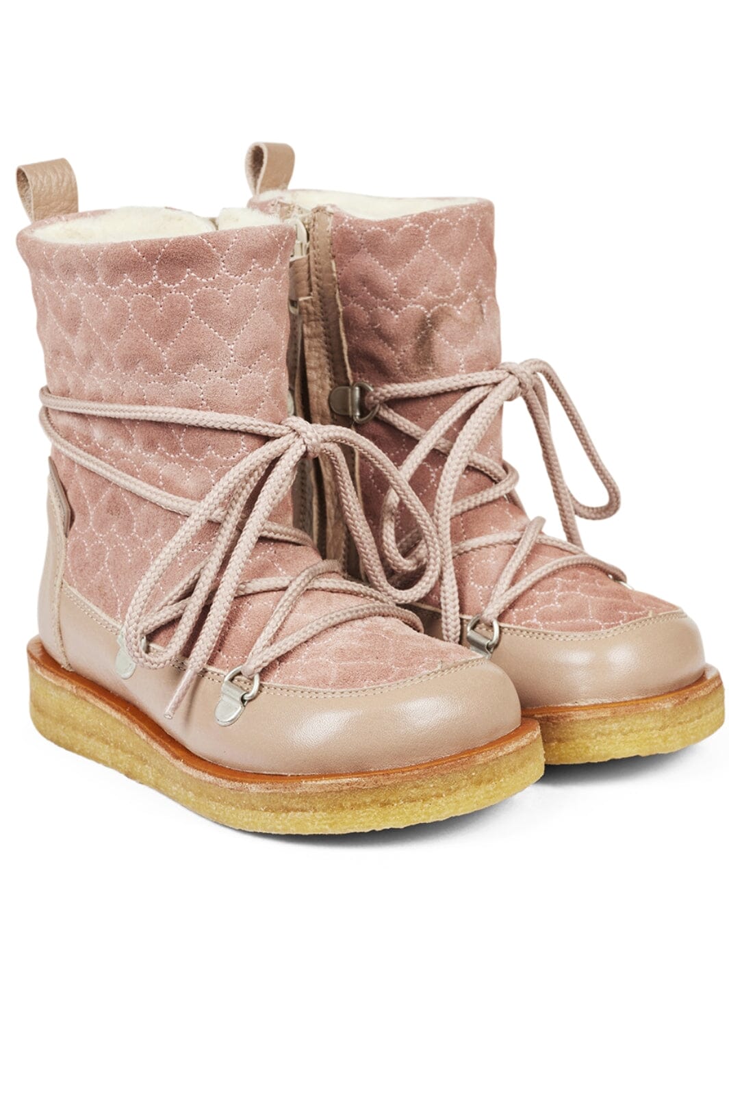 Angulus - TEX-boot with hearts, laces and zipper - 2083 Støvler 