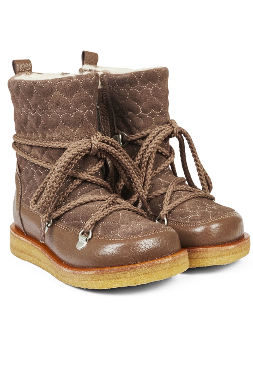 Angulus - TEX-boot with hearts, laces and zipper - 2084 Støvler 