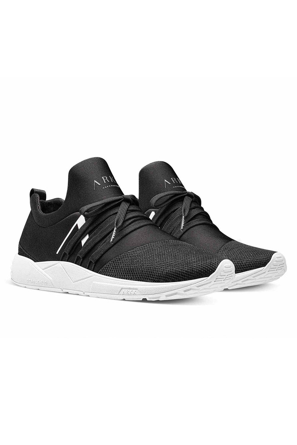 ARKK Copenhagen - Raven Mesh Pet S-E15 Jet - Black White Sneakers 