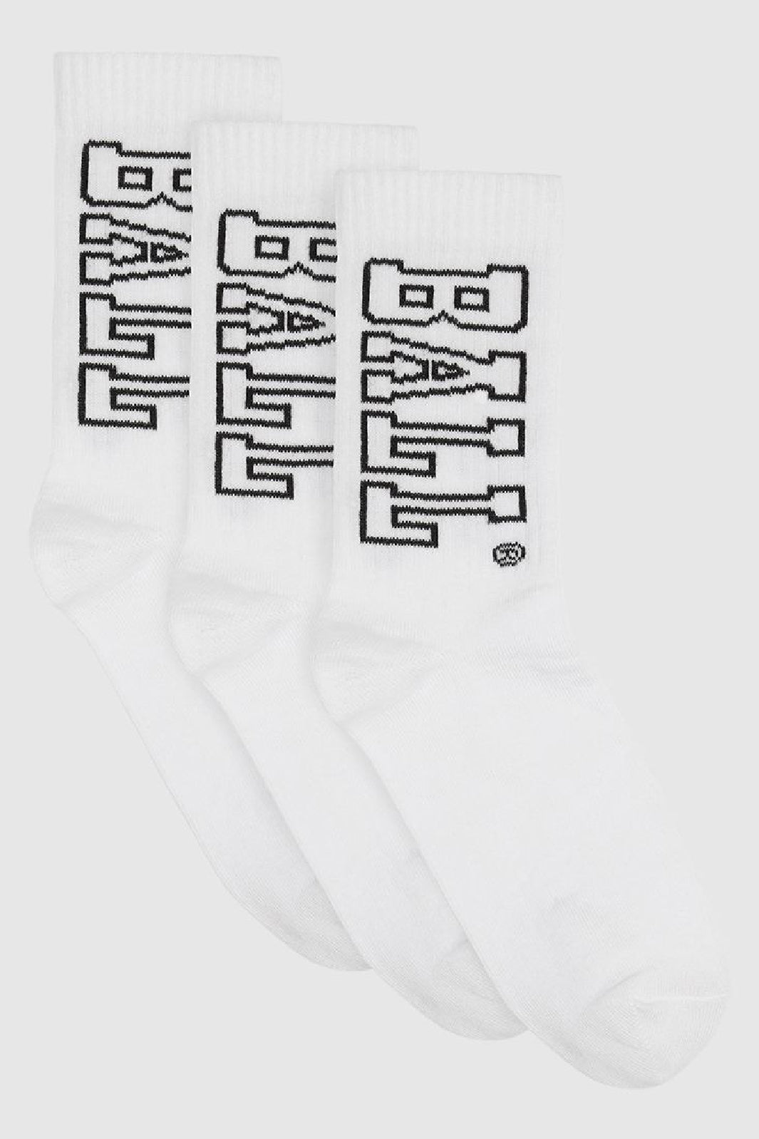 Ball - Socks 3-Pack - White Strømper 