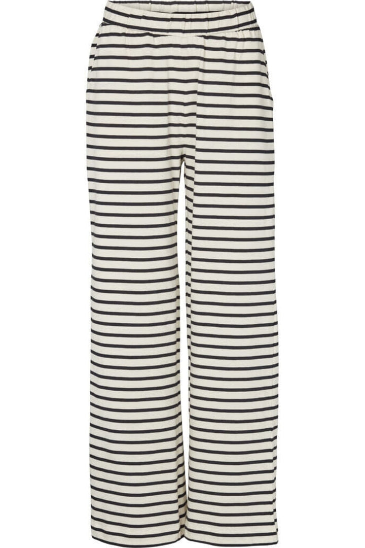 Basic Apparel - Breton Loose Pants - 482 Birch/Black Bukser 