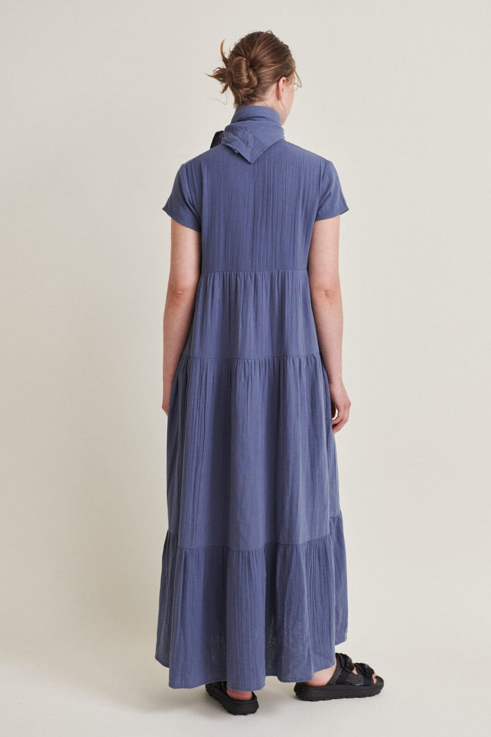 Basic Apparel - Ember Layered Dress Gots - 421 Vintage Indigo Kjoler 