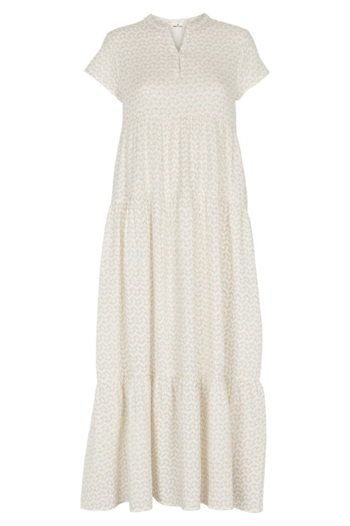 Basic Apparel - Ember Layered Dress Gots - 678 Birch / Amber Brown / Blue Horizon Kjoler 