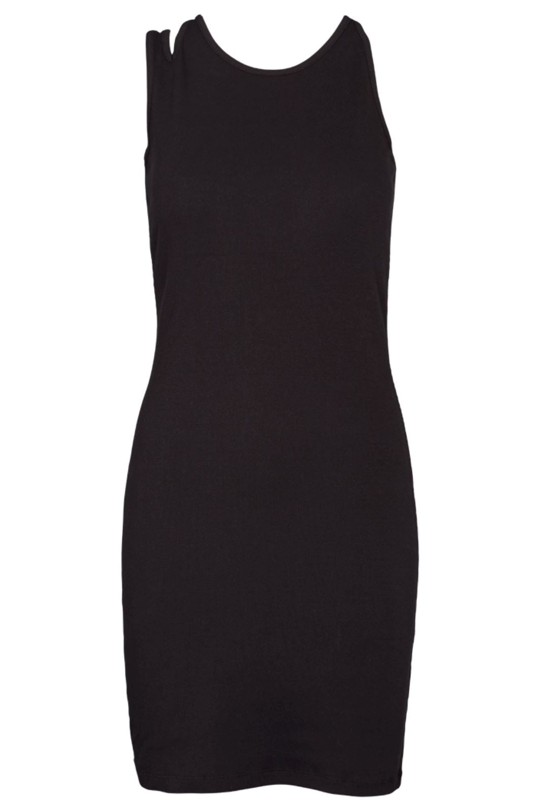 Basic Apparel - Ludmilla Assymetric Dress - 001 Black Kjoler 