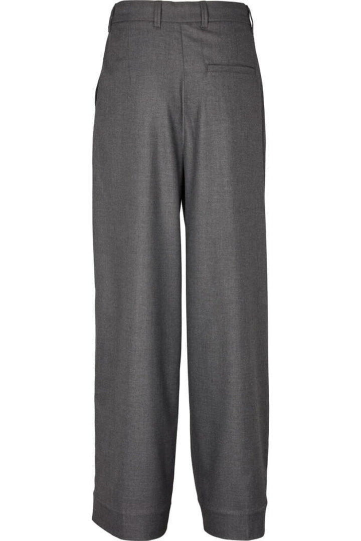 Basic Apparel - Marge Pants - 393 Dark Grey Mel. Bukser 