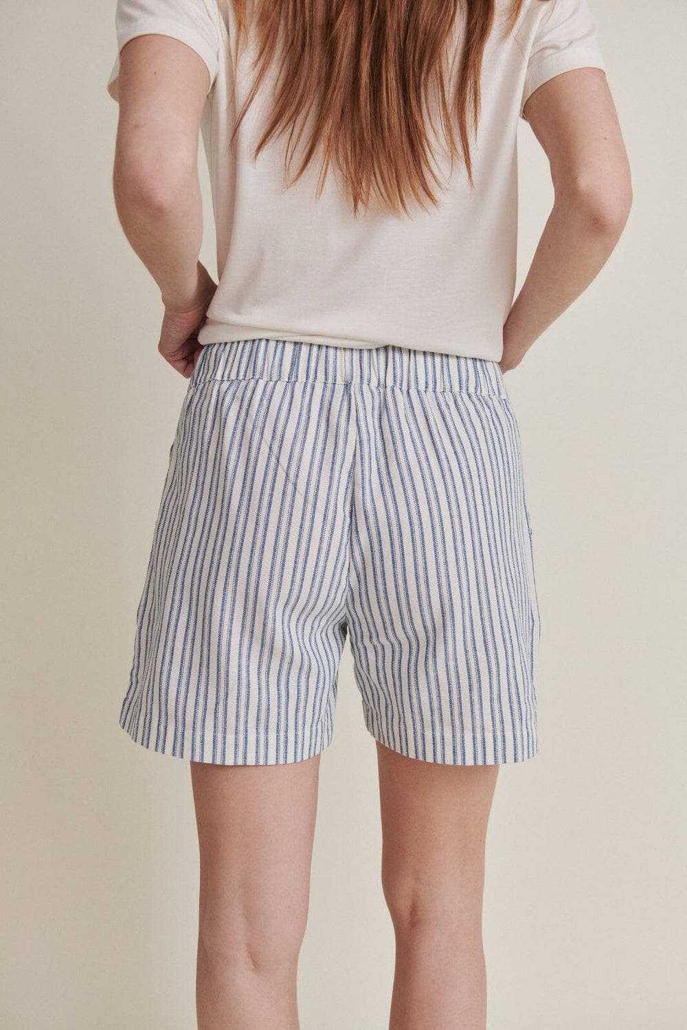 Basic Apparel - Trudie Shorts - 688 Birch / Classic Blue Shorts 