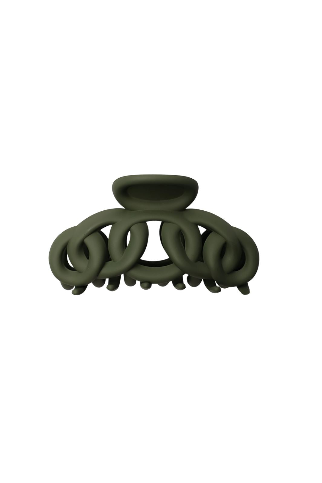 Black Colour - Bcchain Medium Matt Hair Claw - Army Hårspænder 