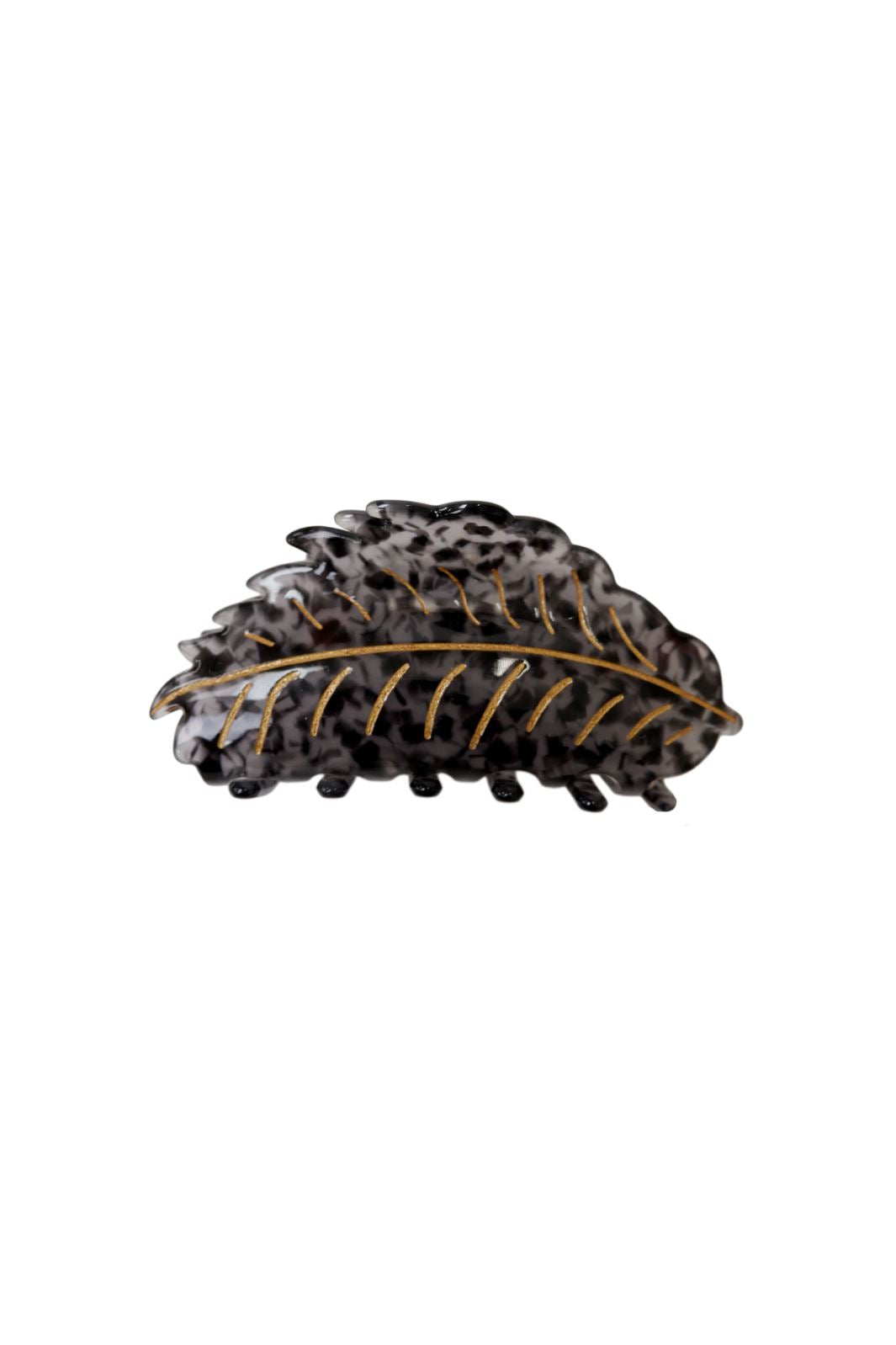 Black Colour - Bcleaf Gold Hair Claw - Black Hårspænder 