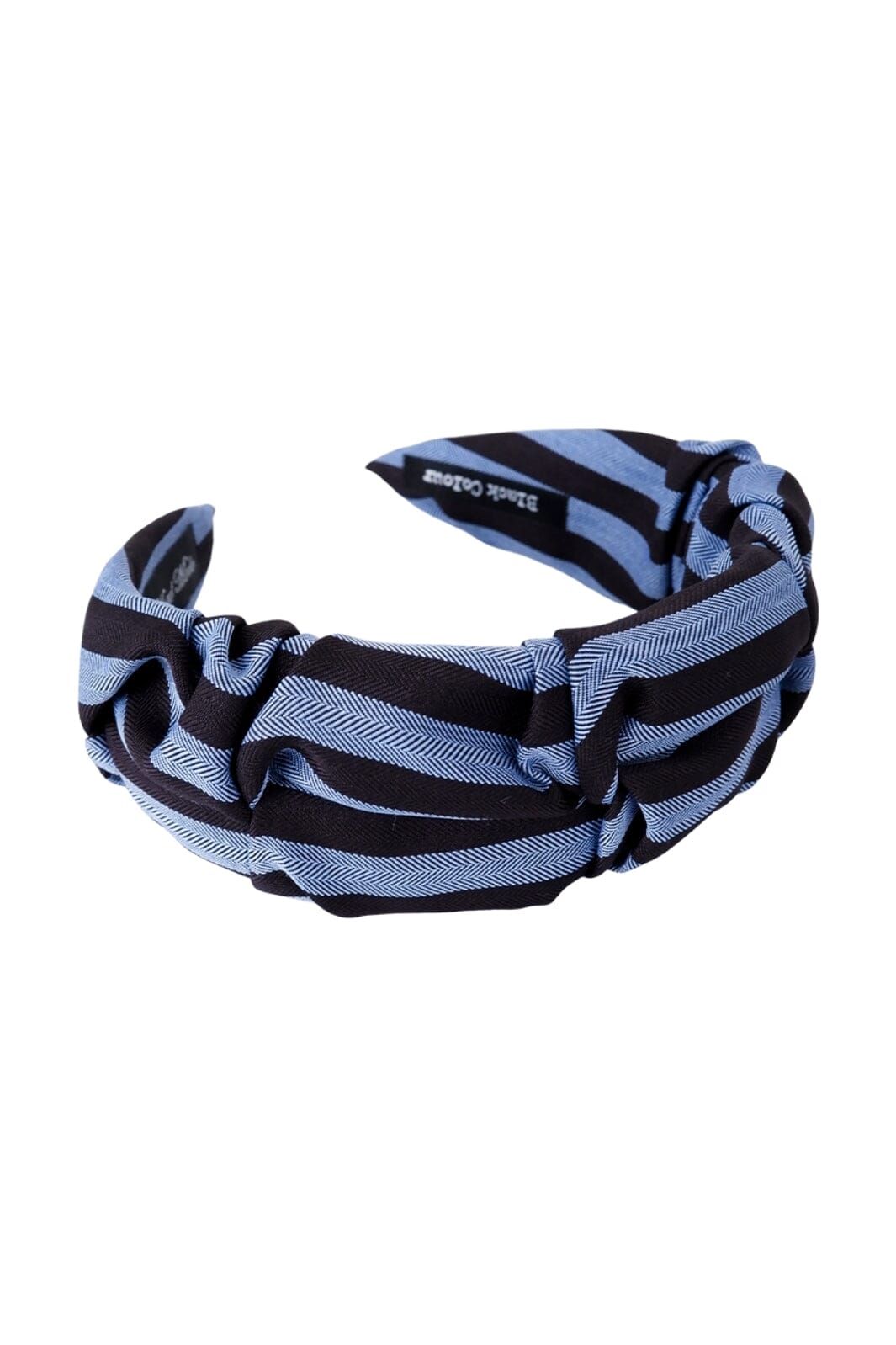 Black Colour - Bclucianna Striped Headband - Lt. Blue/Black Pandebånd 