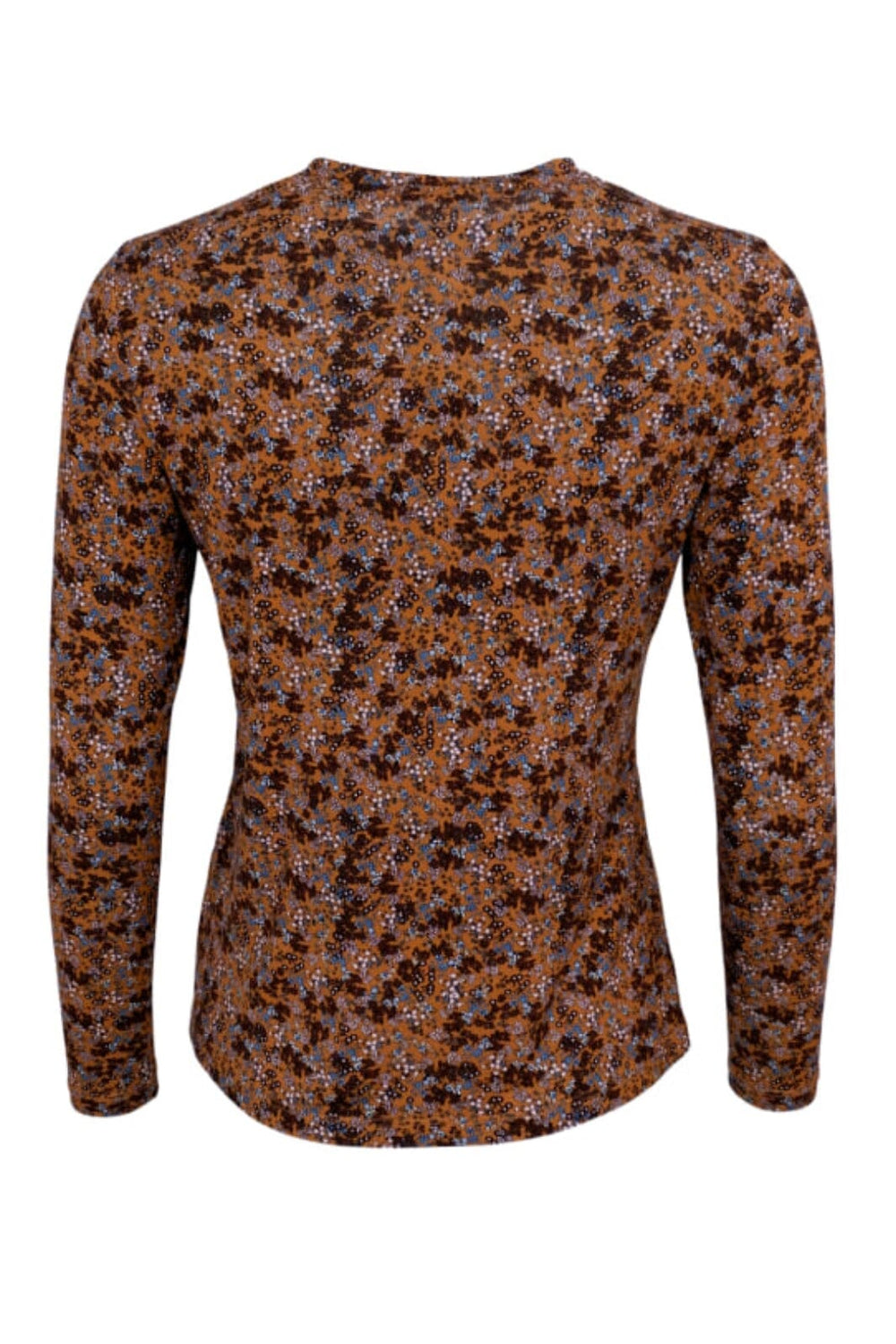 Black Colour - Bcshani Printed L/S Tee - Frappe Flower Bluser 