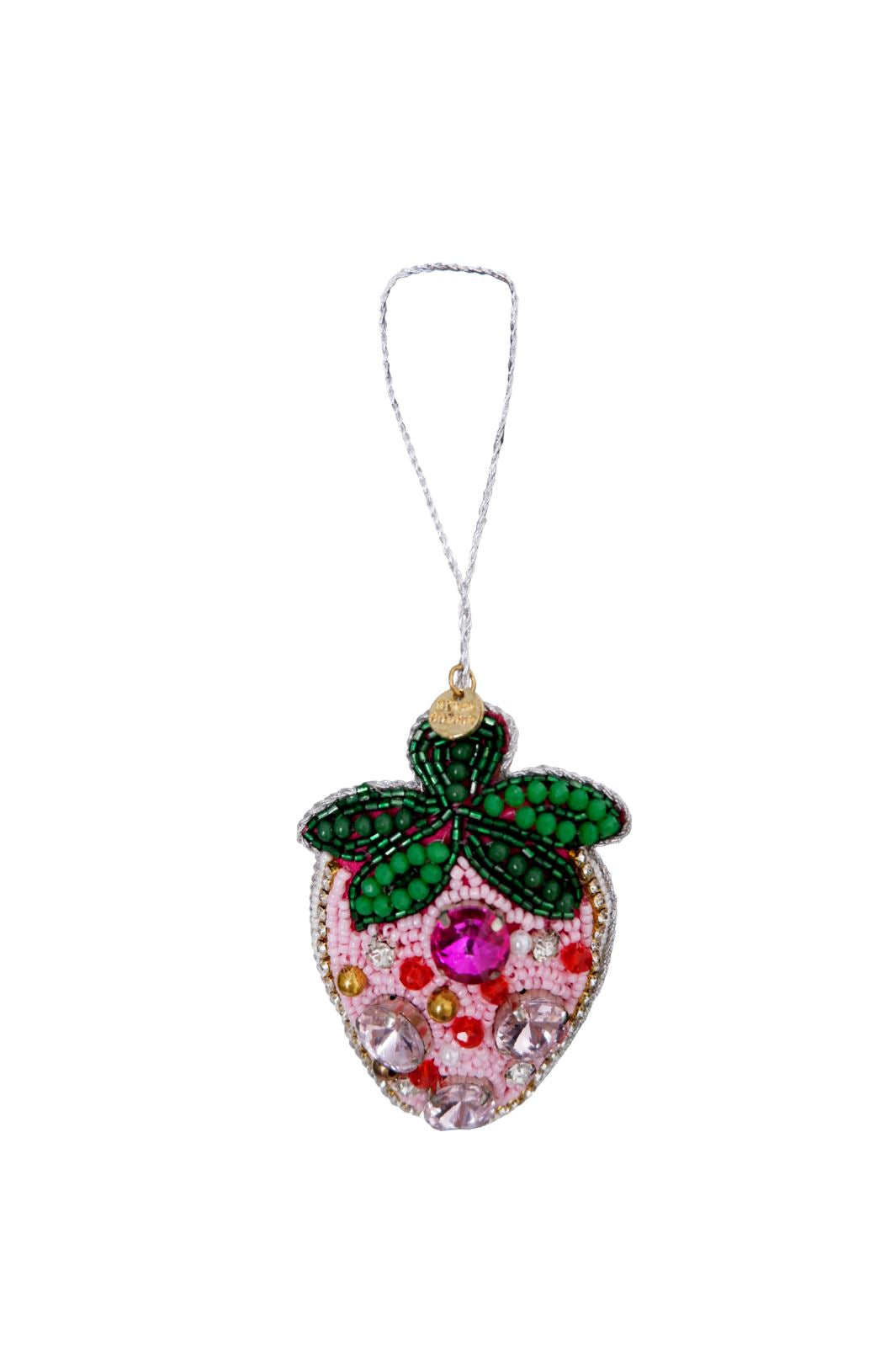 Black Colour - Bcstrawberry Christmas Ornament - Pink