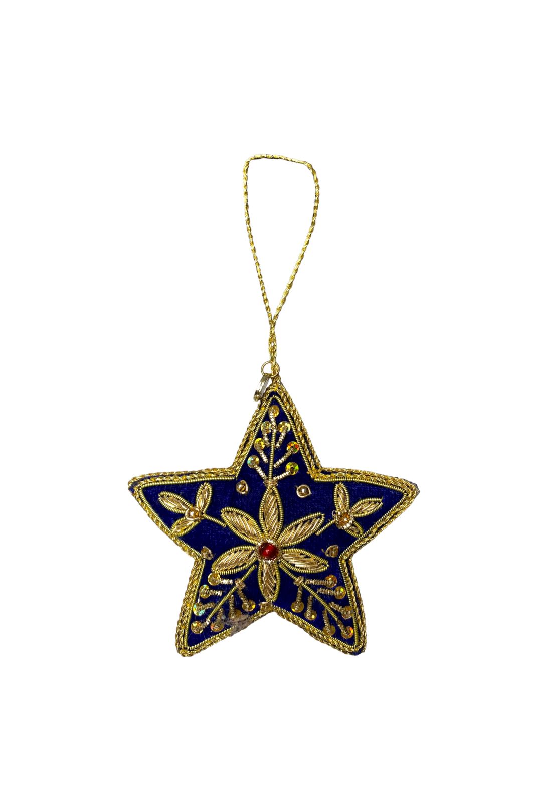 Black Colour - Bcvelvet Star Christmas Ornament - Blue