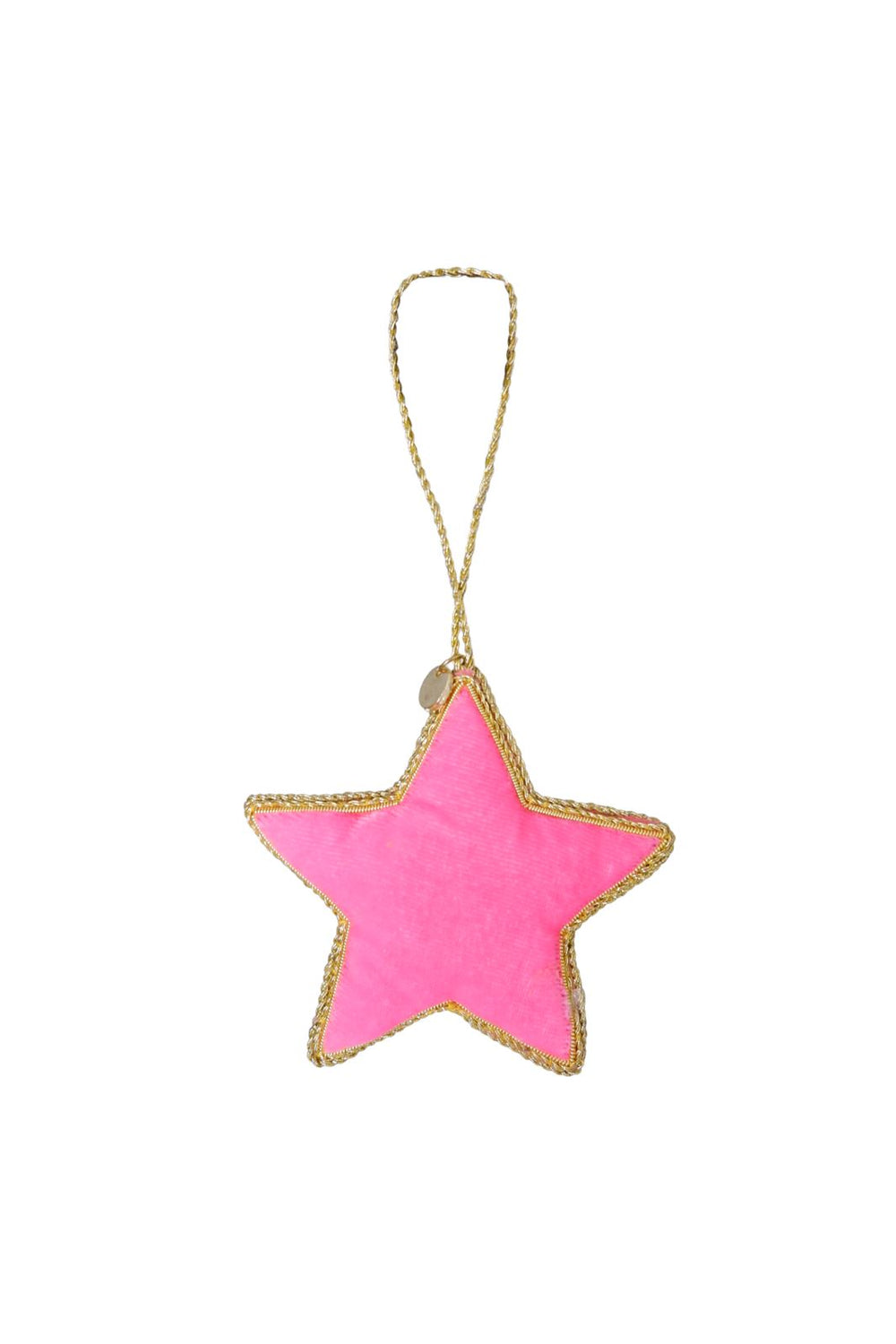 Black Colour - Bcvelvet Star Christmas Ornament - Pink