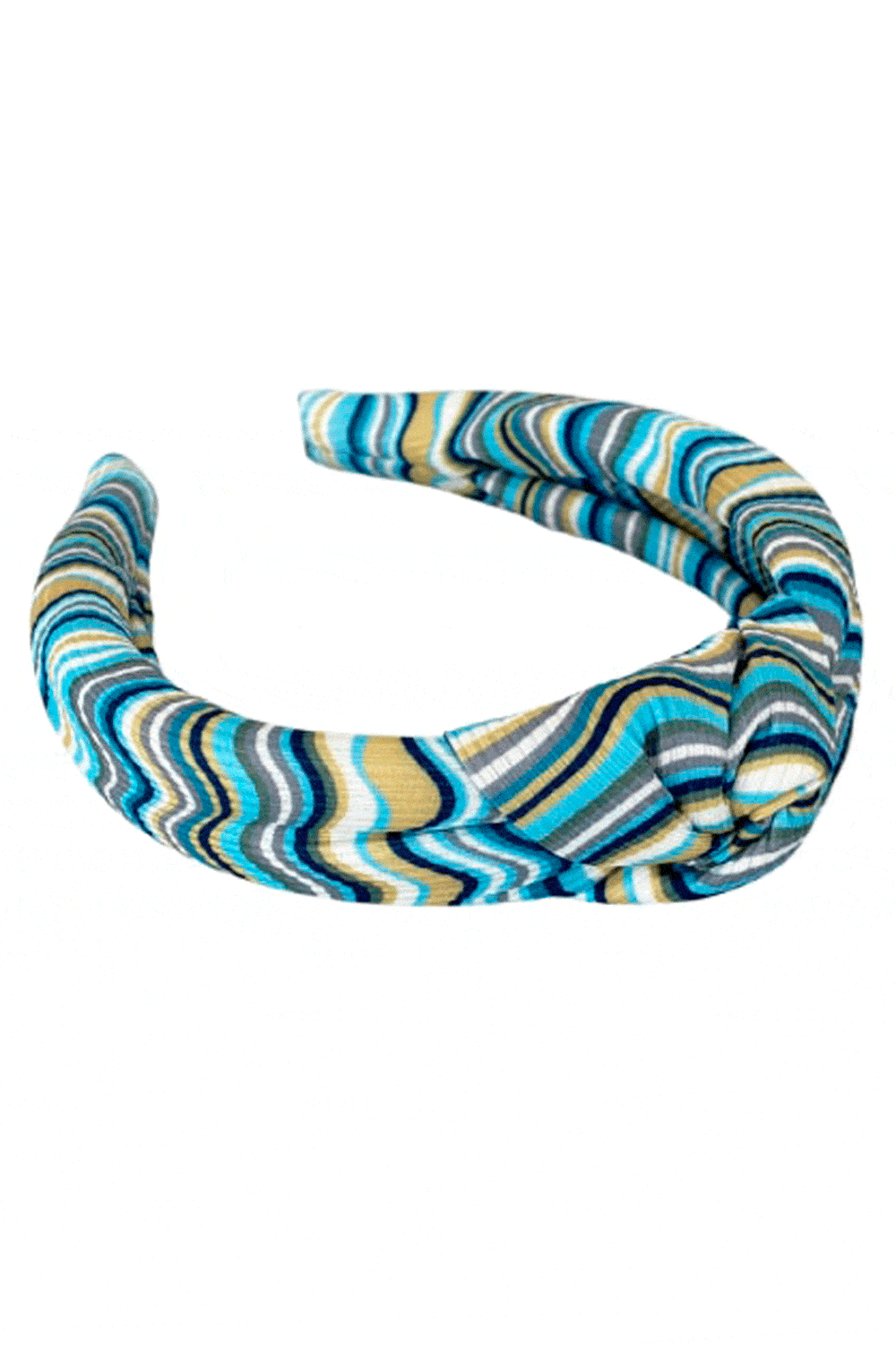 Black Colour - Bcwilma Striped Headband - Sea Blue Hårbøjler 