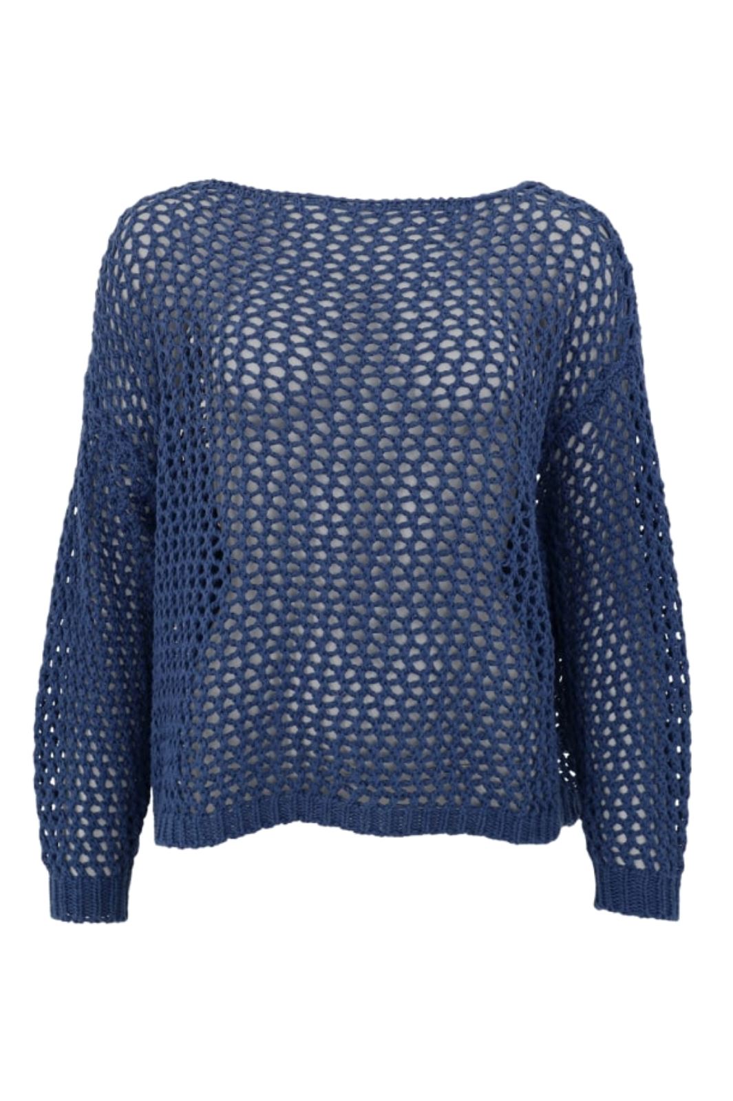 Black Colour - Bczelma Knitted Jumper - Dust Blue Strikbluser 