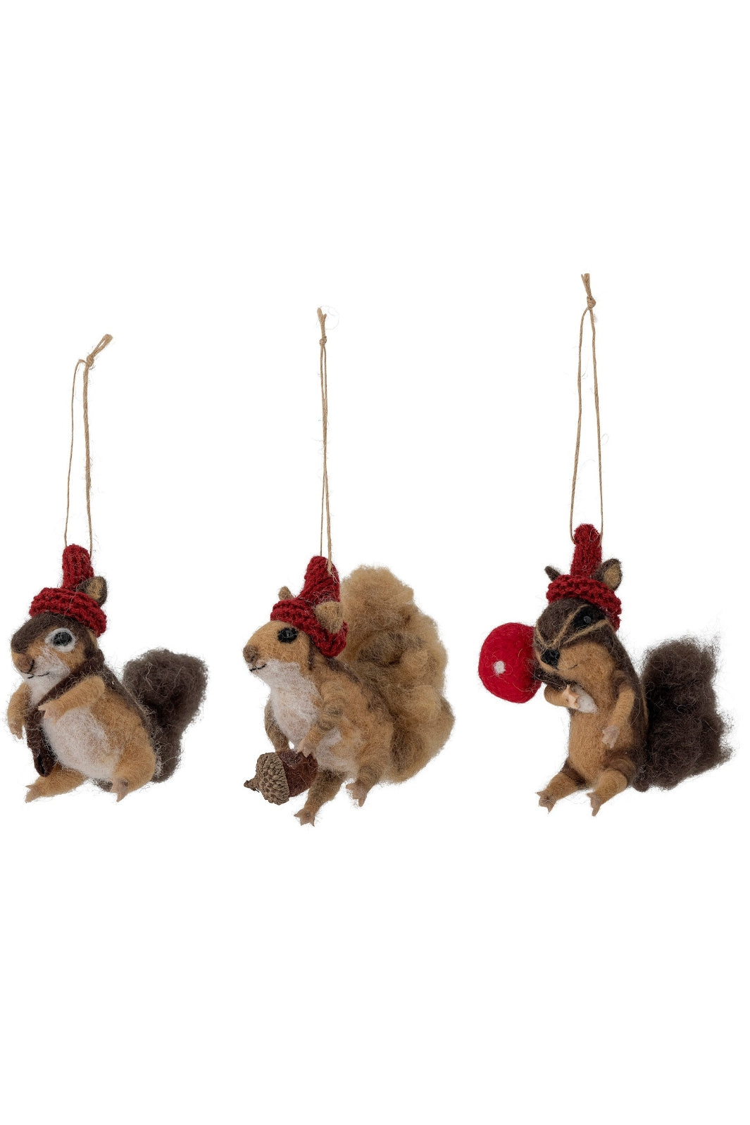 Bloomingville - Chipo Ornament, Brun, Uld - Brown Jul 