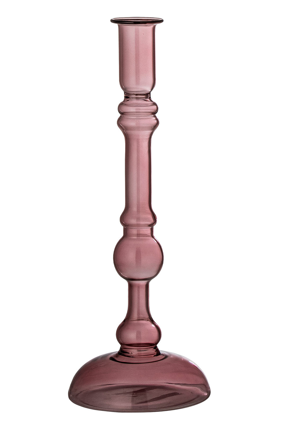 Bloomingville - Ferah Lysestage - Lilla, Glas Lysestager 
