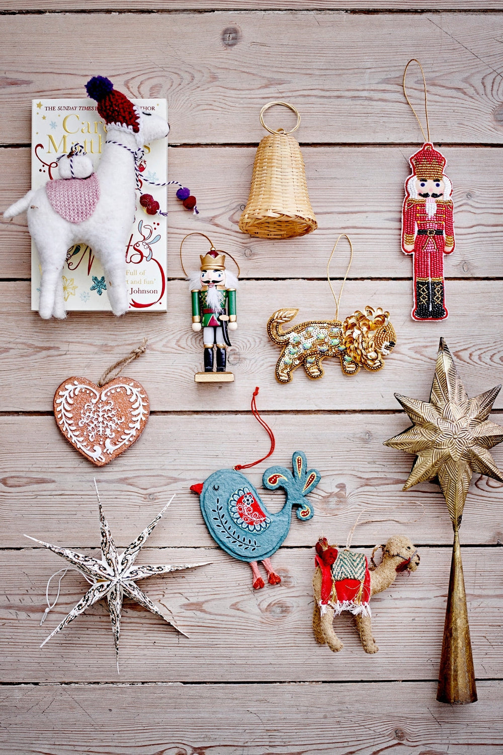 Bloomingville - Maule Ornament, Rød, Bomuld - Red Jul 
